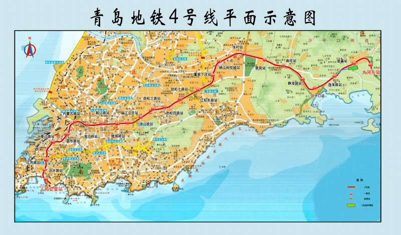 青岛地铁2号线西延段,4号线新进展来了!