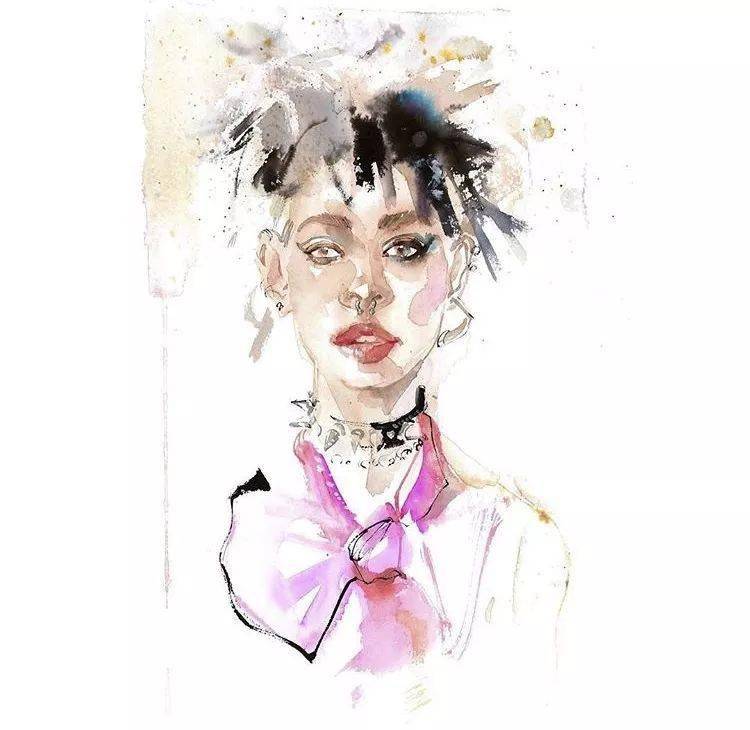 Chiu|超级仙美的绘画步骤分享！Ping-Yu Chiu助你水彩时装画更上一层楼！