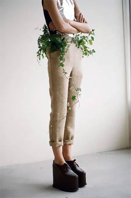 服装|【设计师】有趣的种子服装，让身上布满绿植，你想体验下吗