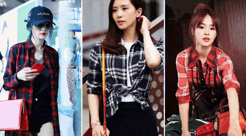 衬衫|为什么明星都爱格子衫?一衣多穿,从夏穿到冬,让你美出新高度!