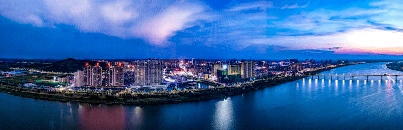 组图 湘潭县:流光溢彩 夜景迷人_城市