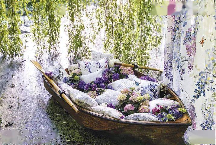 真丝|众筹丨高级美感英式床品,把浪漫的紫藤花园“搬”进卧室