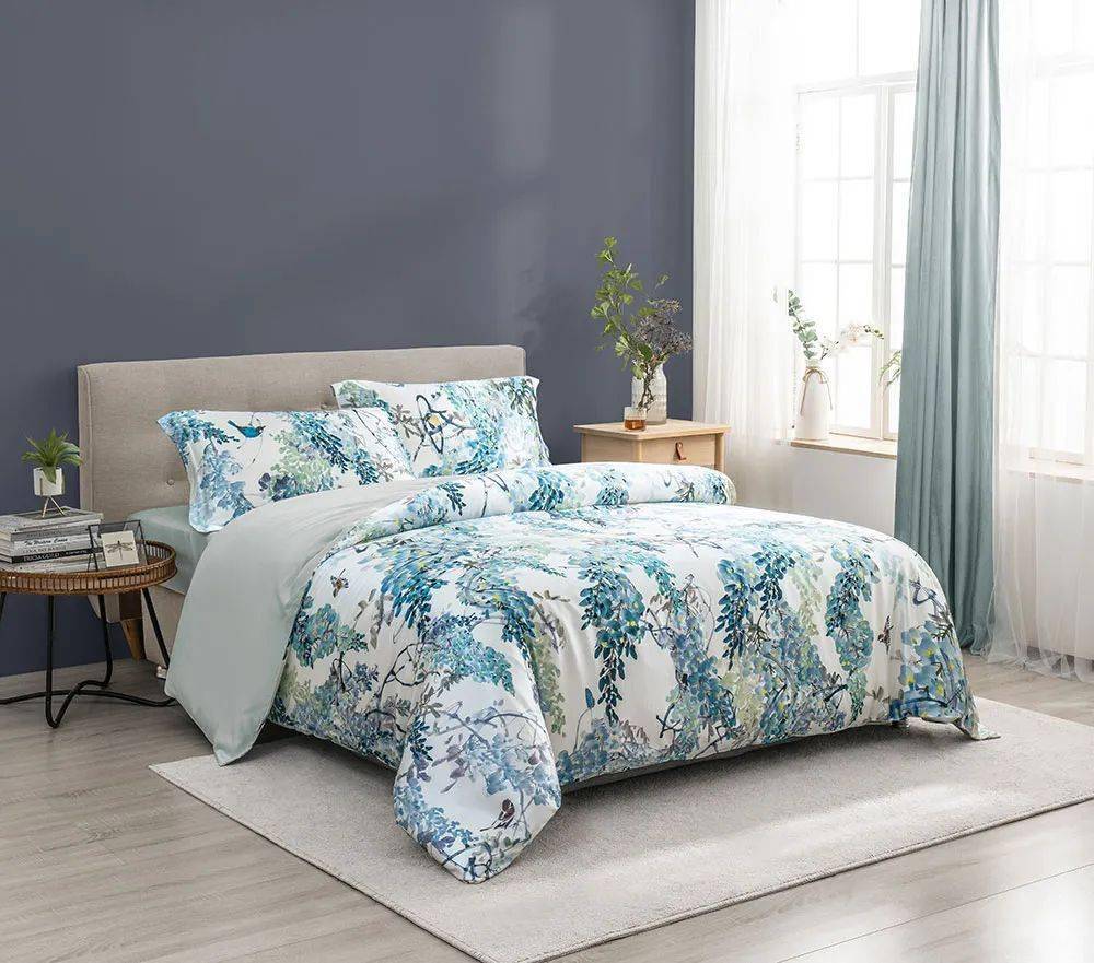 真丝|众筹丨高级美感英式床品,把浪漫的紫藤花园“搬”进卧室