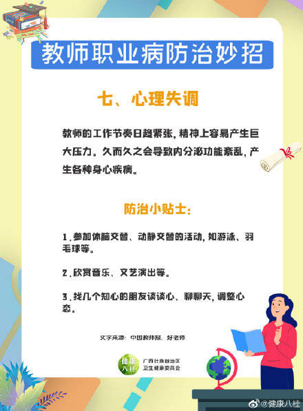 职业病|老师们看过来，这里有新鲜出炉的教师职业病防治小妙招！