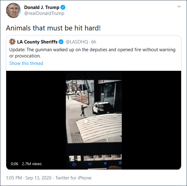 特朗普怒了：畜生！