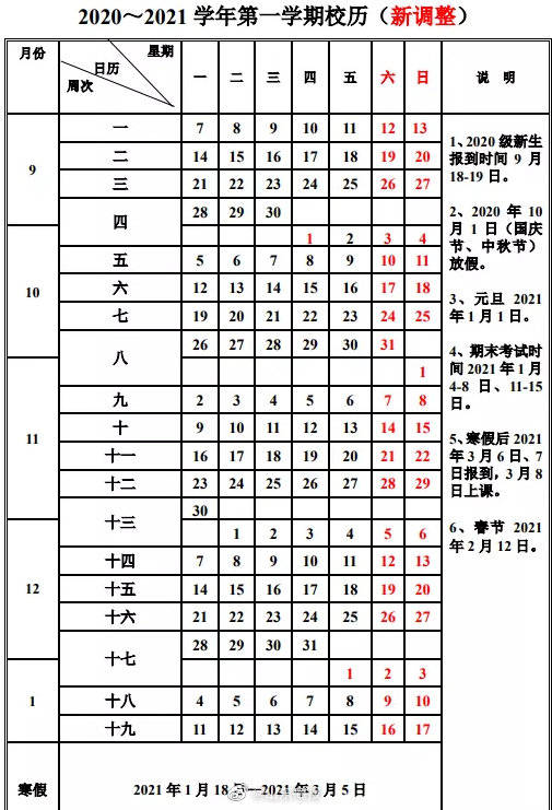 调整|山东这所高校下发通知：国庆节只放一天假 寒假提前