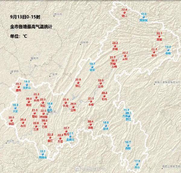 来源|冷吗？重庆大部地区再降1-3℃！酉阳仅16.3℃