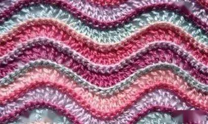波浪|42款钩针波浪编织花样,钩到手抽筋(附教程)