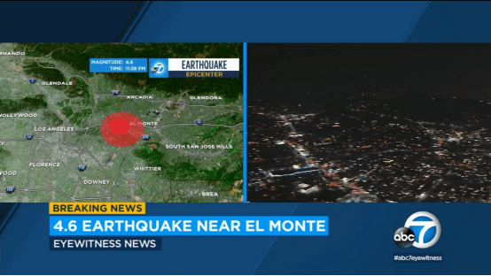 加州發生4.5級地震 美地震學家：或為更大地震的前震 國際 第1張