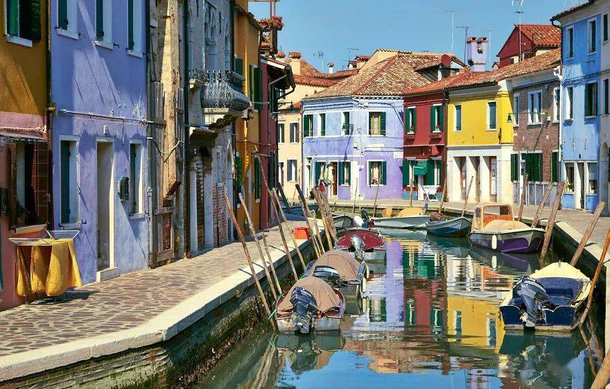 威尼斯照片素材四彩虹岛