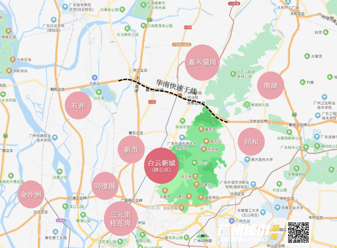 北侧我建议关注到华快以北,均禾大道以南的嘉禾望岗,东平片区就好了