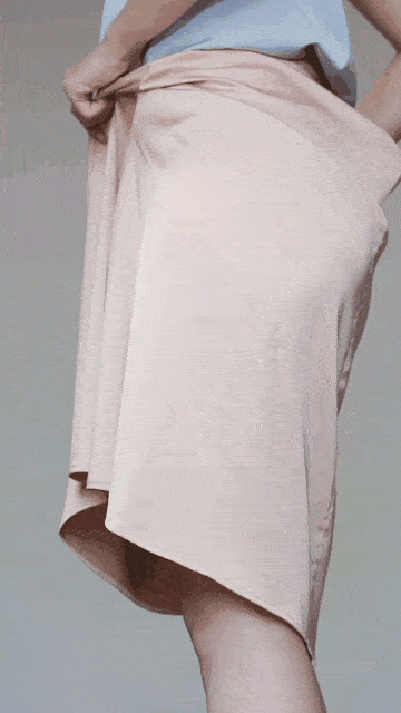 裙子|好物┃风靡时尚圈的丝滑半裙，穿上显瘦10斤还美得很高级！