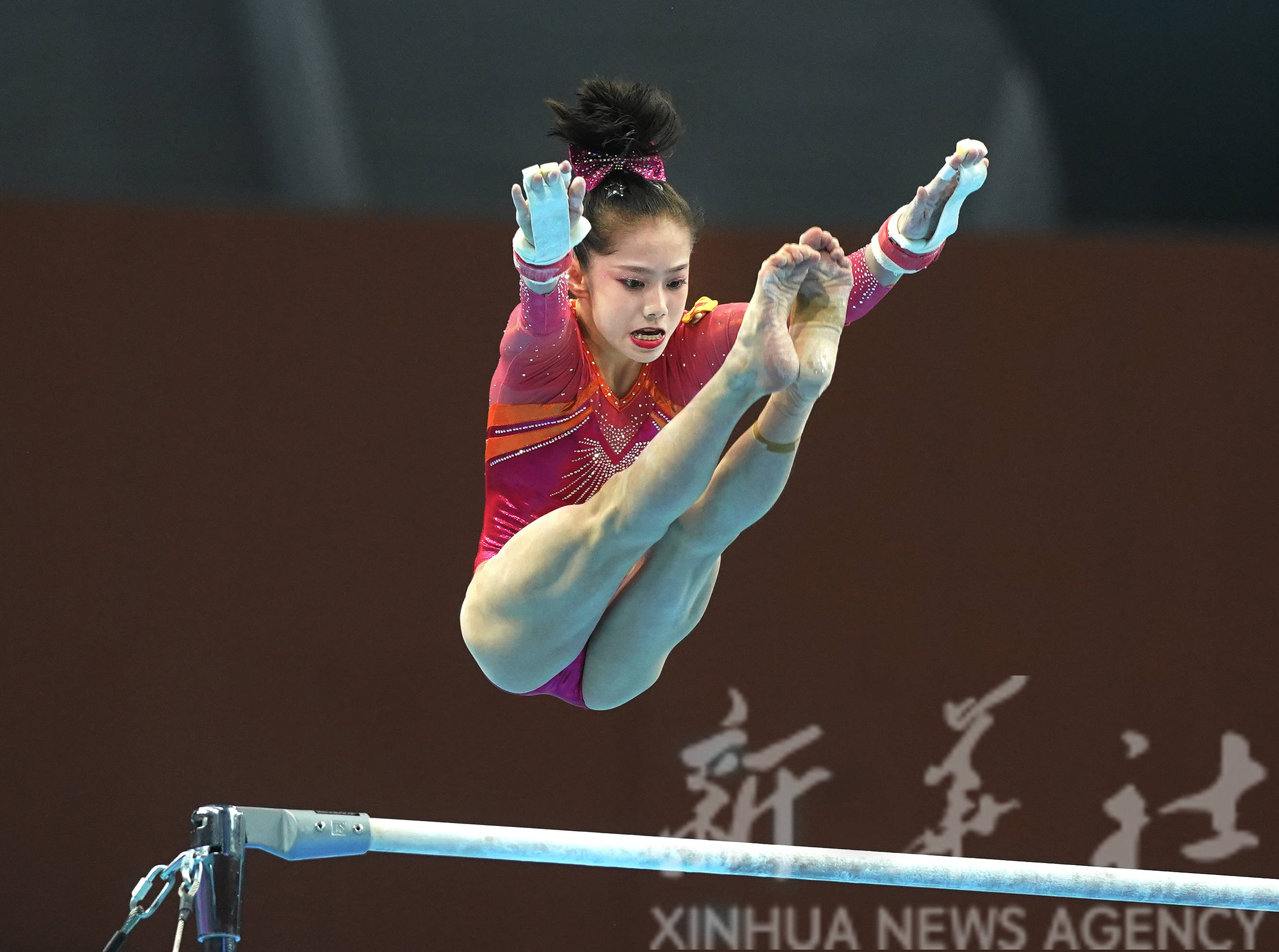 体操——全国锦标赛:韦筱圆夺得女子个人全能亚军