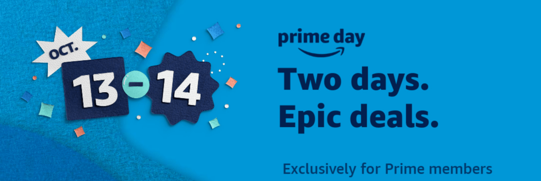 2020 prime day会员日限时购物狂欢!10月13日-14日!