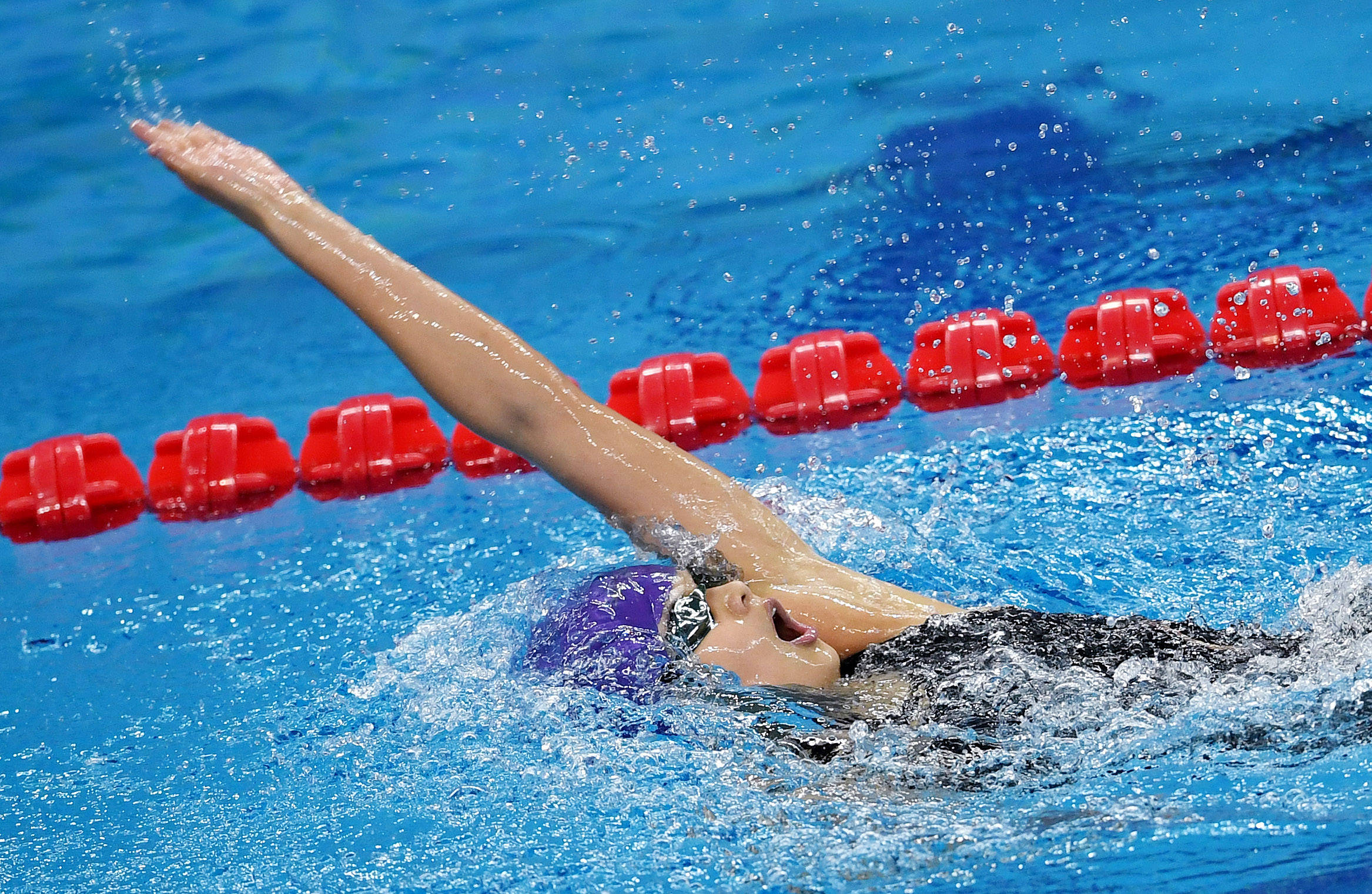 游泳--全国冠军赛:女子200米仰泳预赛赛况
