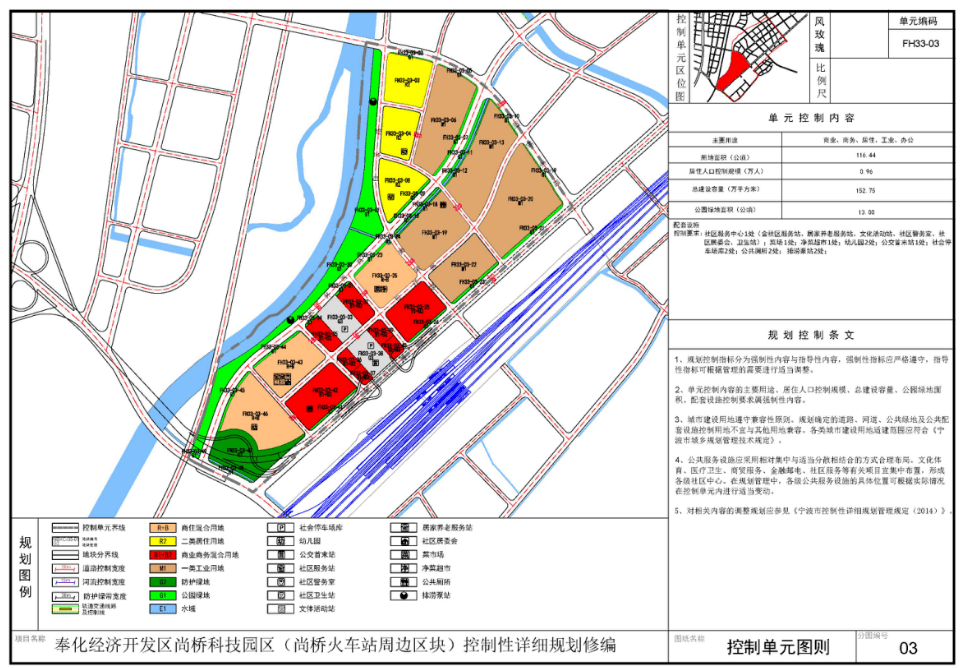 【城建规划】奉化经济开发区尚桥科技园区(尚桥火车站