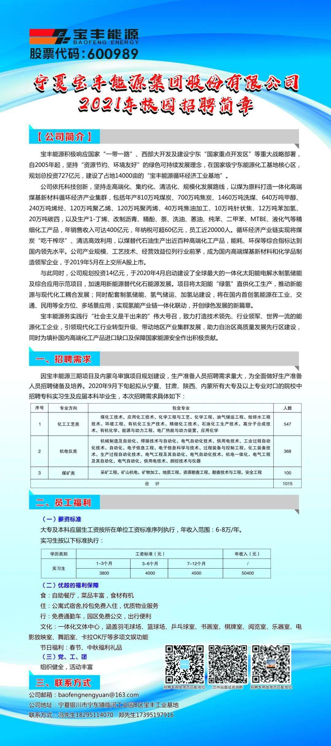 【校园招聘】宁夏宝丰能源集团股份有限公司2021校园招聘_手机搜狐网