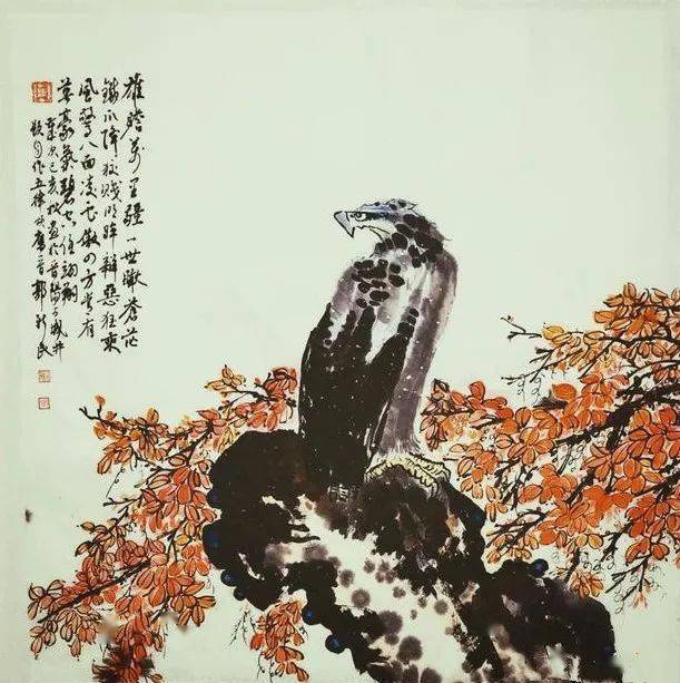 鹰颂——郭新民诗书画作品欣赏