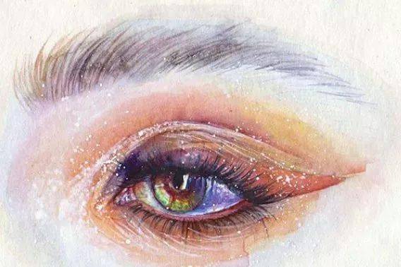 水彩|沉迷眼睛刻画的小伙伴看过来！Lina的水彩人物肖像步骤统统分享给你！