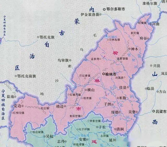 榆林市最新城市总体规划图