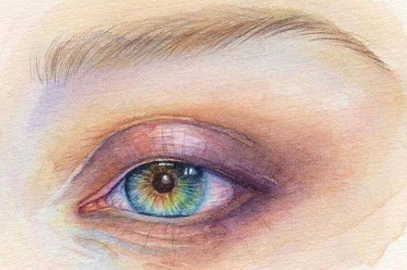 水彩|沉迷眼睛刻画的小伙伴看过来！Lina的水彩人物肖像步骤统统分享给你！