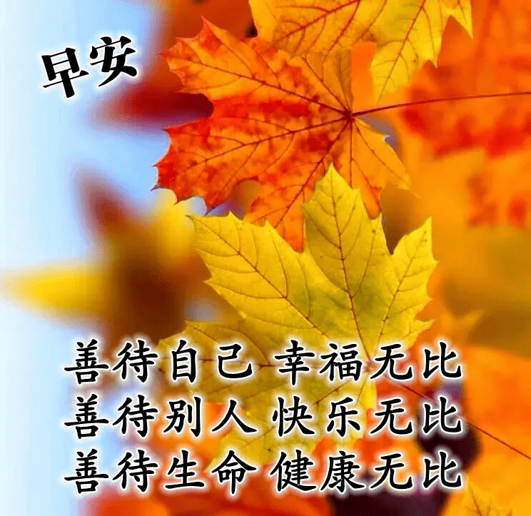 清早很美的早上好问候语图片大全 十月温馨的早晨祝福