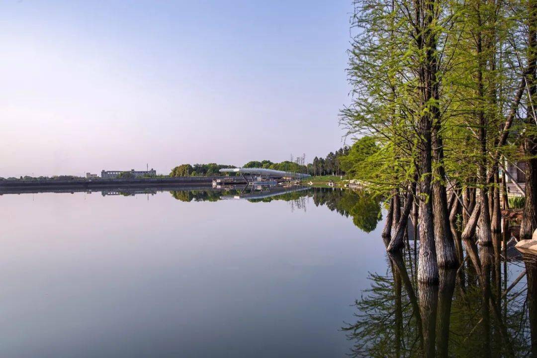 滨水景观让自然重归连续和谐状态的兰湖旅游度假区启动区景观设计