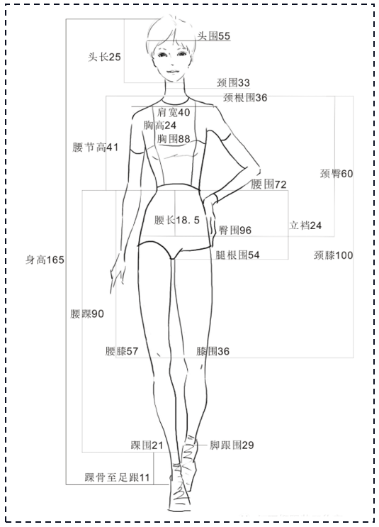 服装设计版单人体尺寸/审版干货,提升设计师专业度!