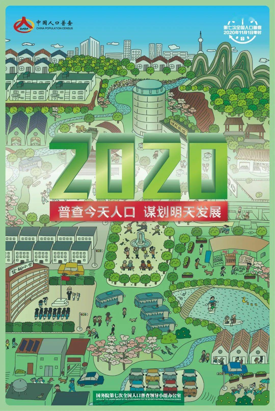 2020年人口普查_2020年人口普查手抄报