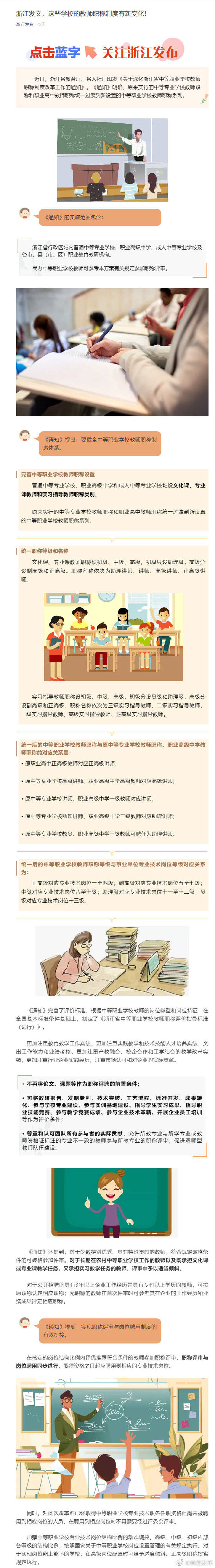 职称|浙江发文，这些学校的教师职称制度有新变化?！