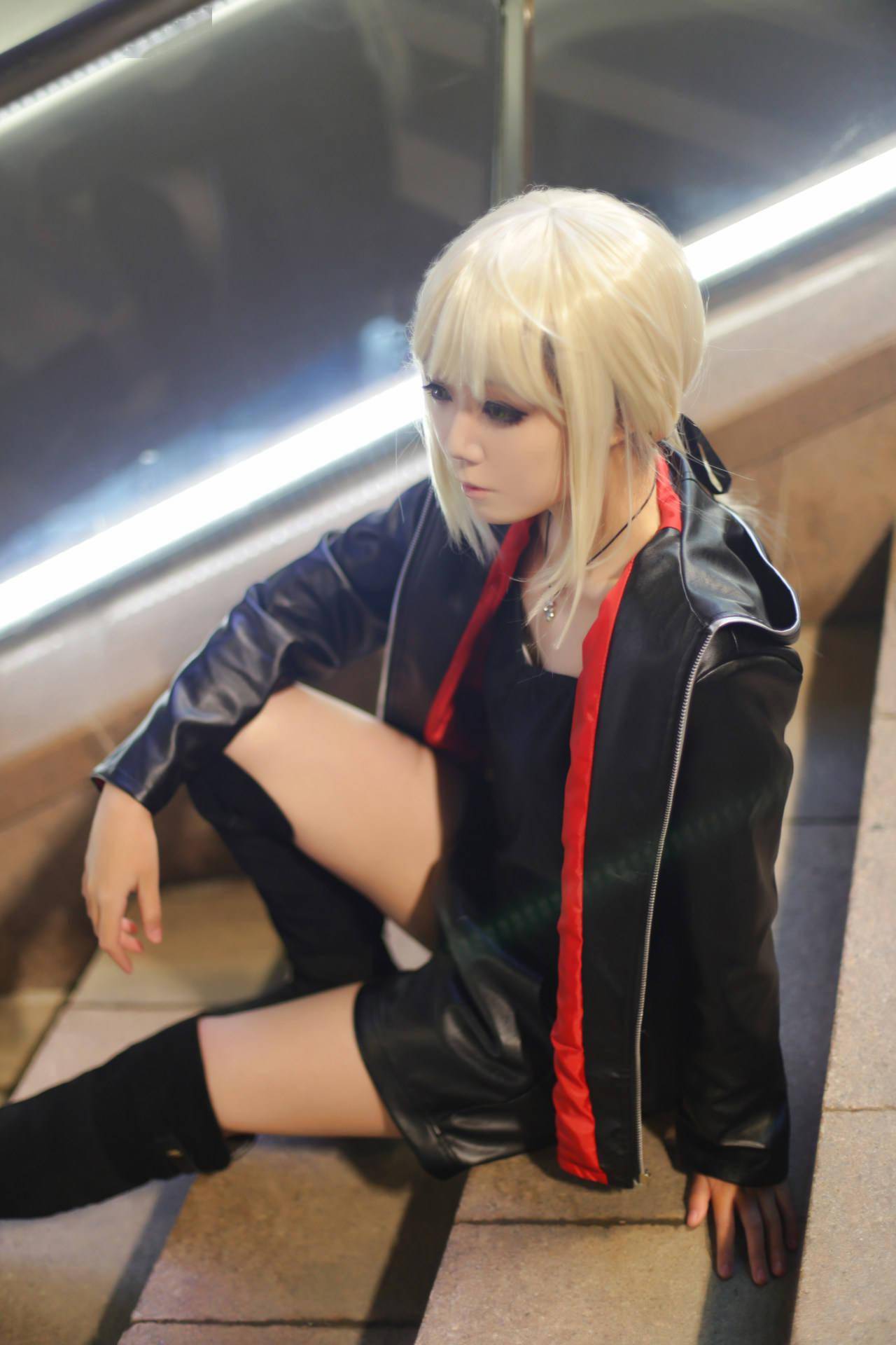 fgo 新宿黑saber cosplay