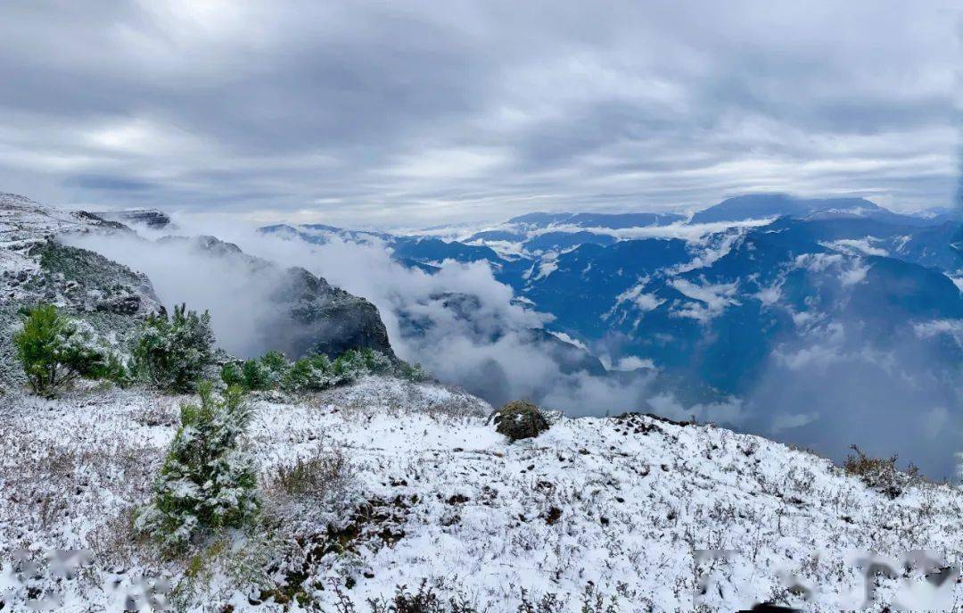 昭通大山包开启雪景模式!