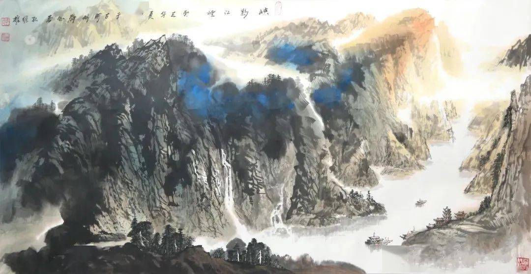 "黄河三峡"——孔维雄山水画作品展在兰举行