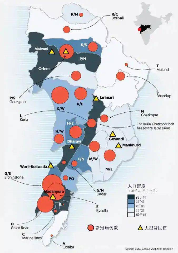 国际视野孟买大都市区域快速城市化的高密度都会区