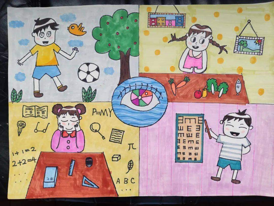 眼睛,绘出心灵的画卷|记上海市建平实验中学学生爱眼护眼优秀绘画作品