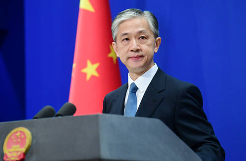 10月29日,外交部发言人汪文斌主持例行记者会.