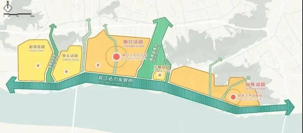 02 山海时光洲·美 未来城  江北新区概念规划总平面图 03 台州湾四维