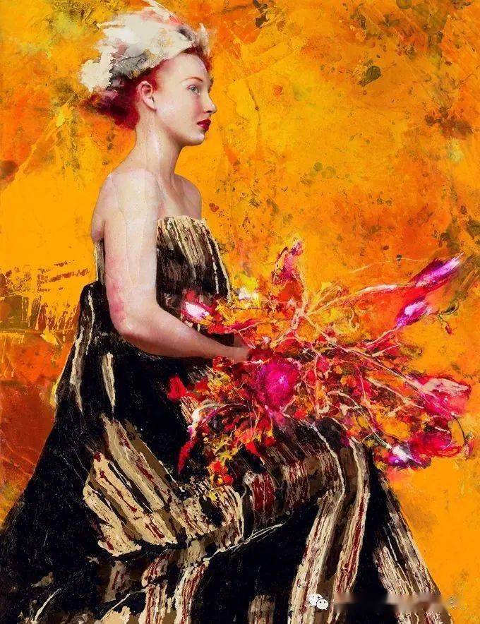 荷兰籍西班牙当代女艺术家利塔 ·卡贝鲁特油画作品赏析