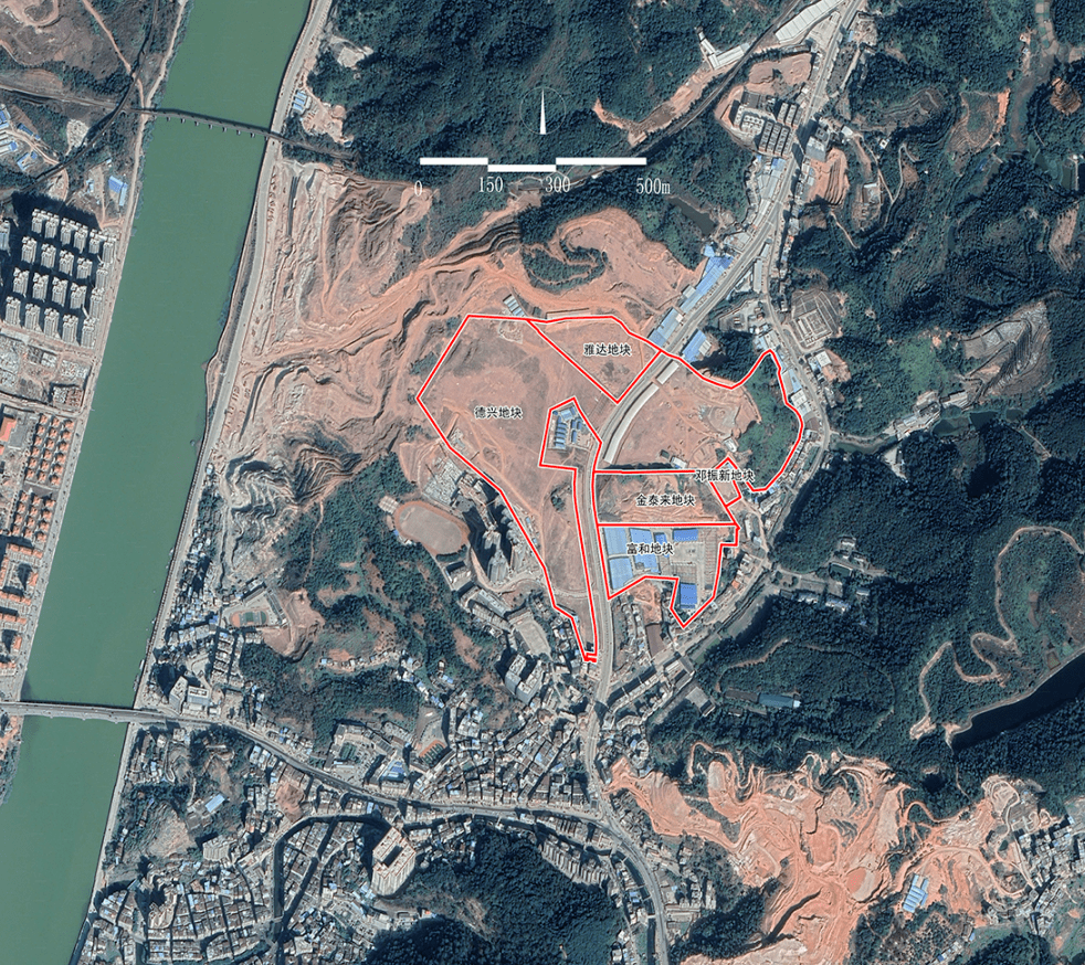 龙川县城北片区德兴雅达富和等公司地块规划