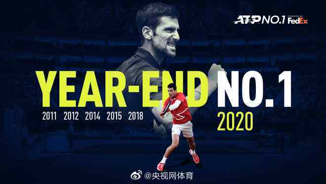 德约科维奇|德约第六次获年终第一