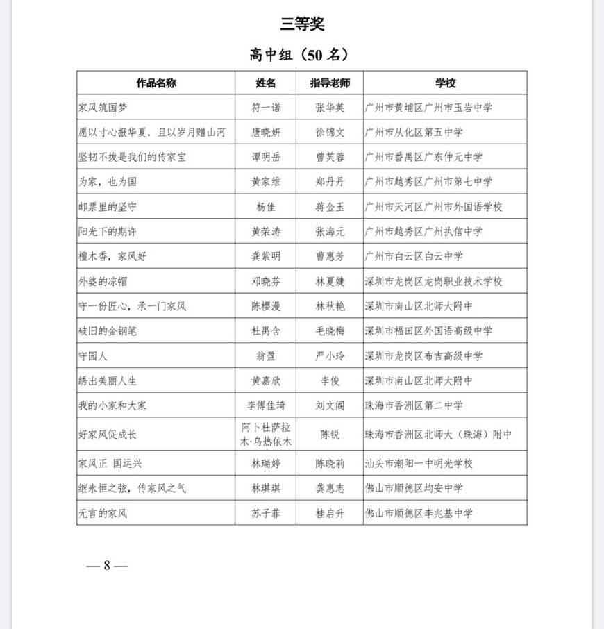 家风|家风是什么？如何培养家国情怀？广东这群孩子用文字表达爱