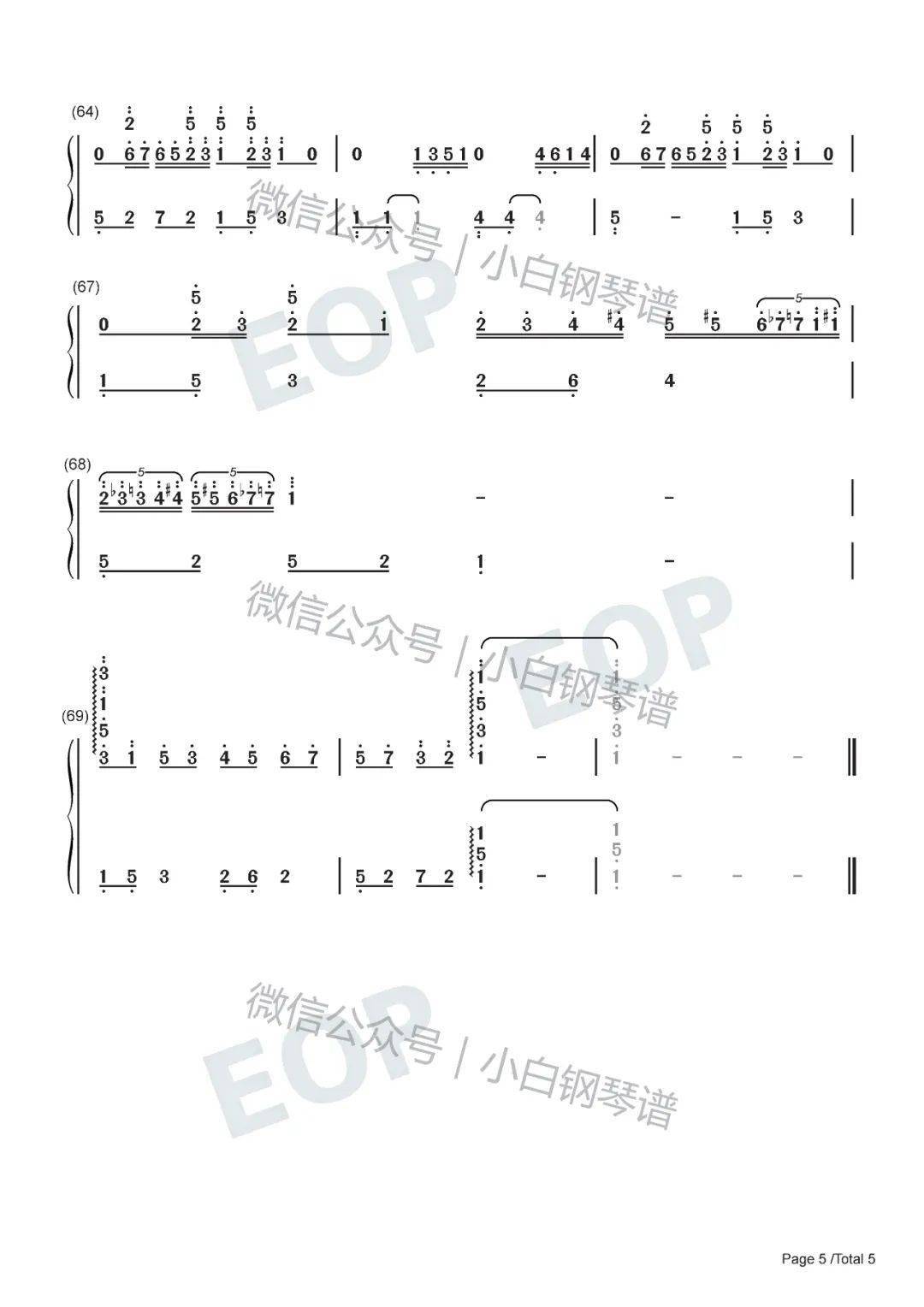 「琴谱|瓦妮莎的微笑」-理查德.克莱德曼 - 理查德.