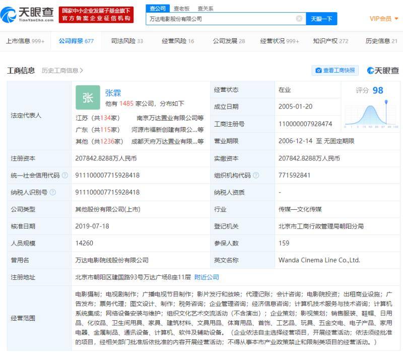 定增|万达电影近30亿定增完成 明星私募高毅资产现身第三大股东