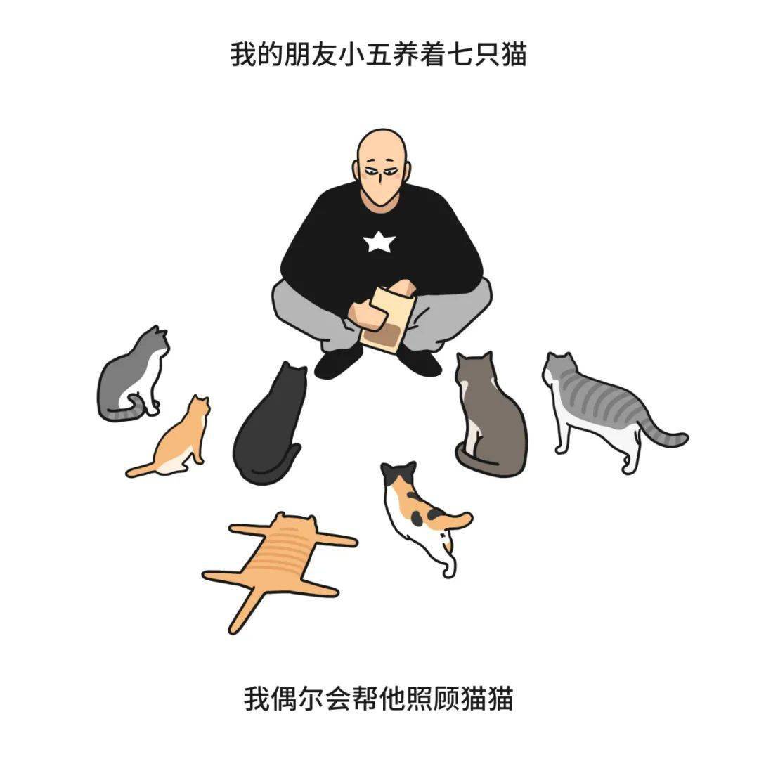 【短篇漫画】猫的七种折磨_刚下