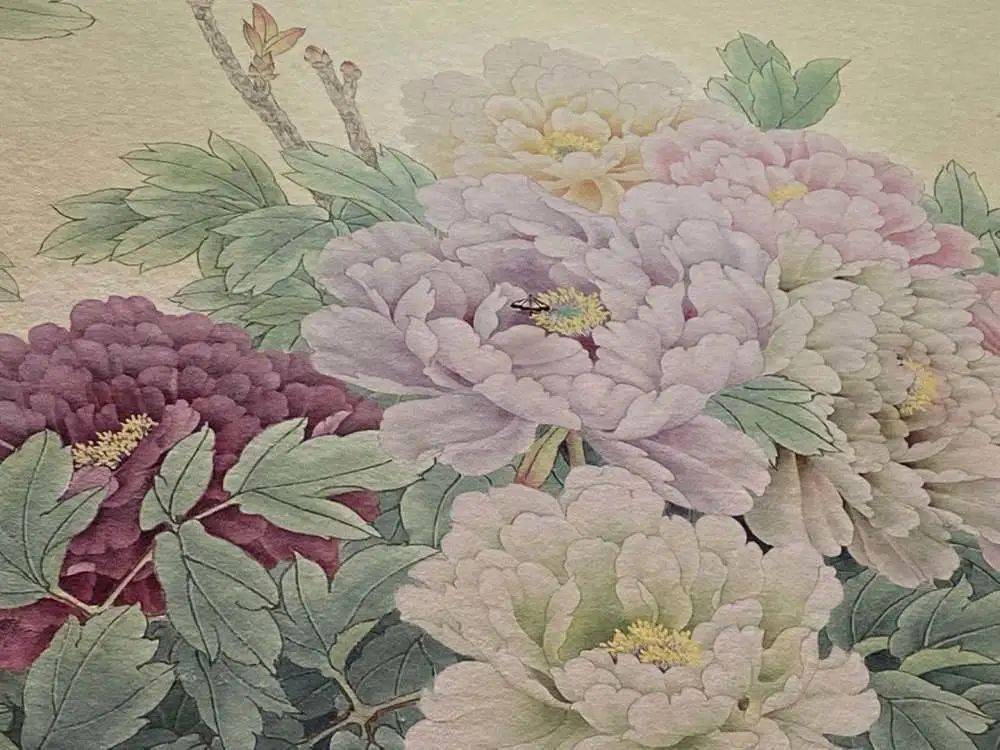 山东巨野工笔牡丹画《国宝献瑞》入驻国家会议中心国礼展厅