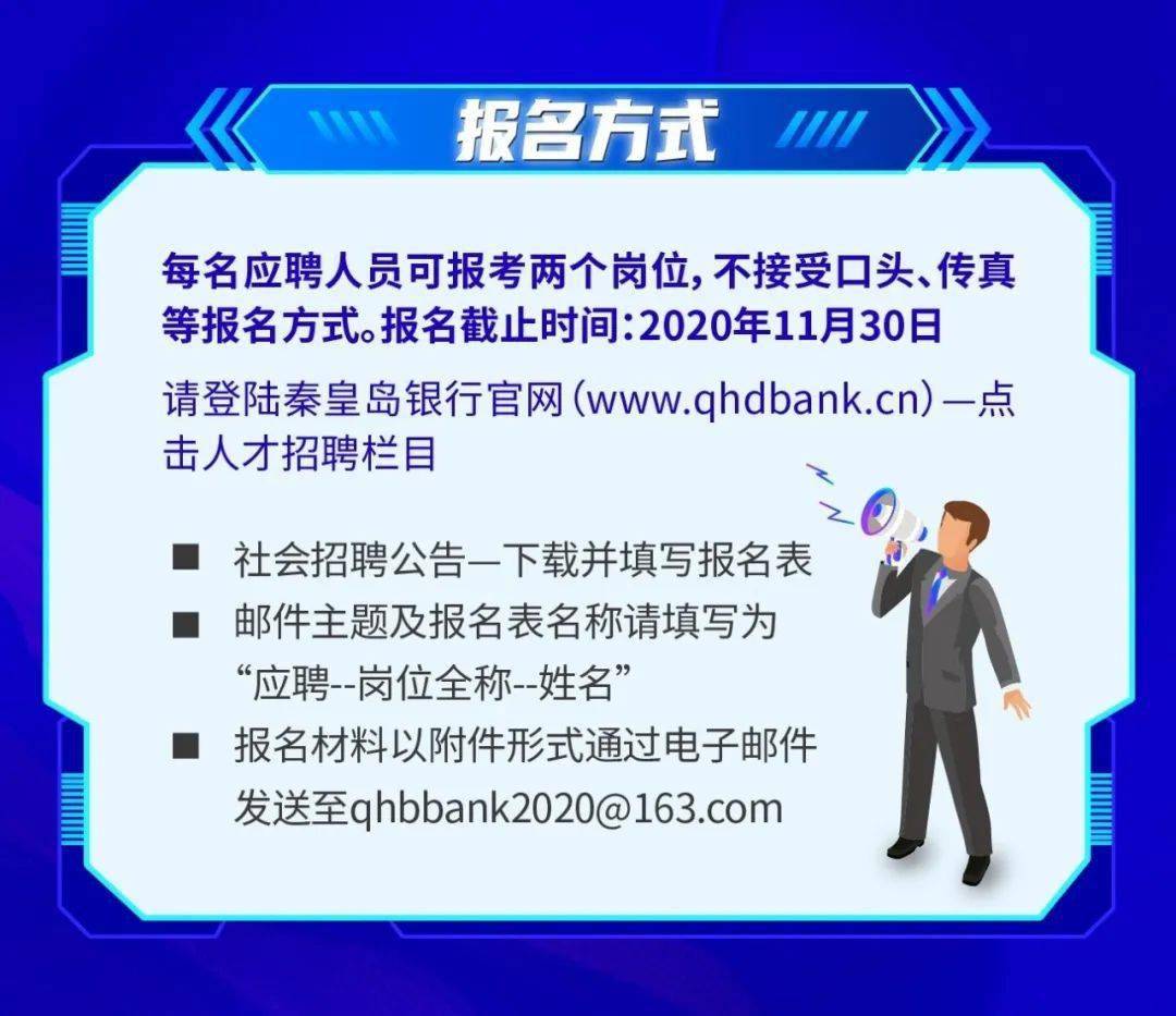 秦皇岛银行保定分行(筹)2020年社会招聘