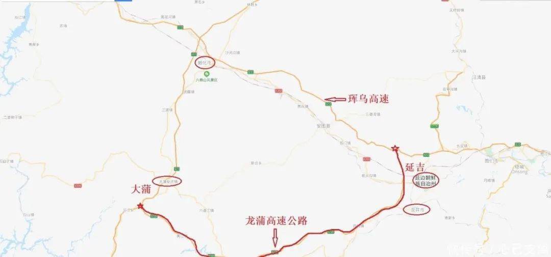 此外,龙蒲高速公路建成后,无论从长春方向,还是延边方向,去往长白山