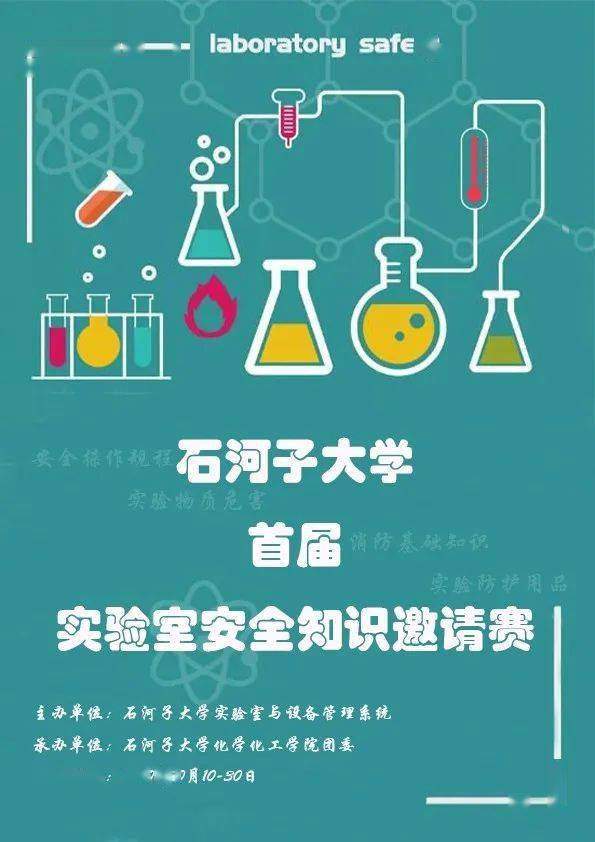 石河子大学首届"燕辰杯"实验室安全知识邀请赛作品展示——海报(二)