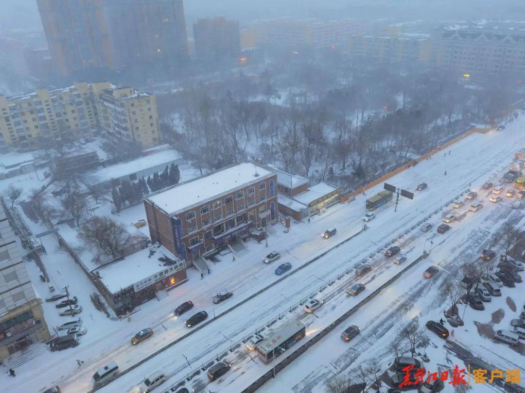 今晨 哈尔滨市区内的大雪停了 给黑龙江带来的不仅是低气温 还让