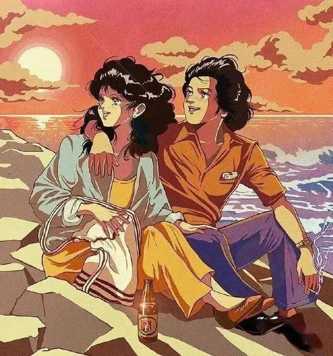 梦回80年代配色超赞的复古女孩插画反成吸睛亮点超好看